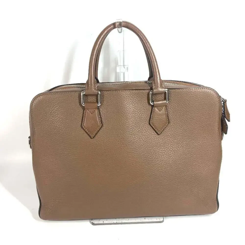 LOUIS VUITTON Brown Leather Tote Bag